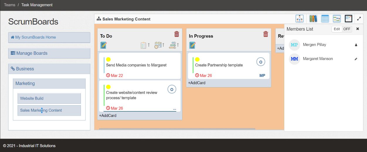 scrum boards